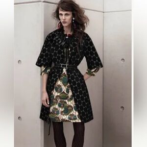 Marni x H&M Amazing Black Flocked Swing Coat